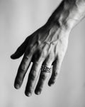 Silver ring STRUCHTUR