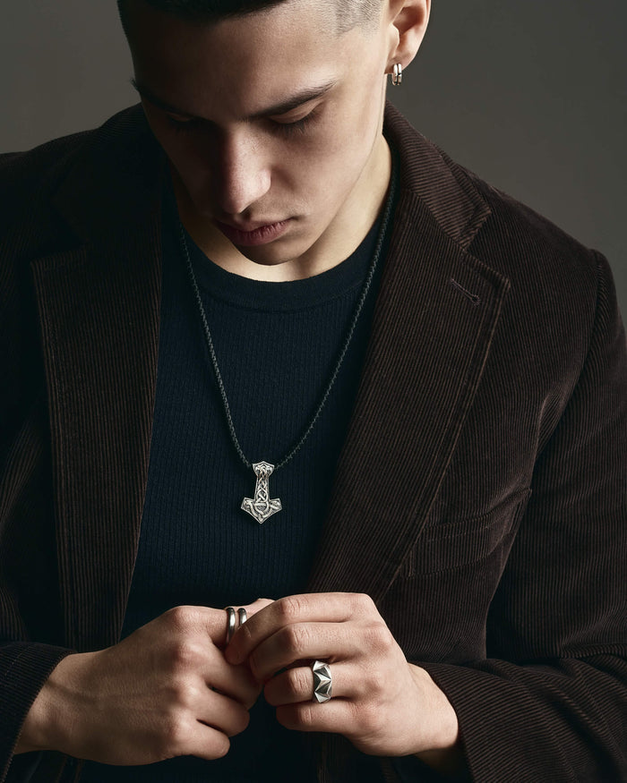 Silver ring TRIEDRE