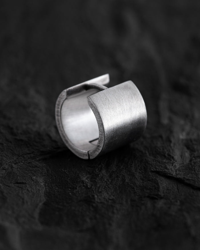 Silver single - earring SOLID
