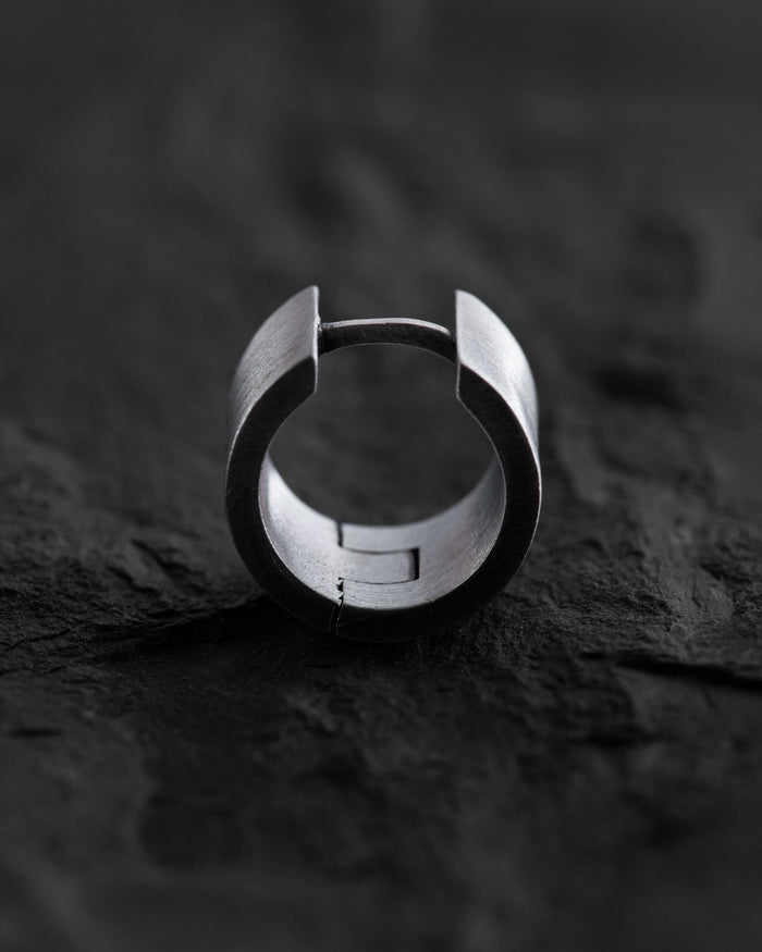 Silver single - earring SOLID