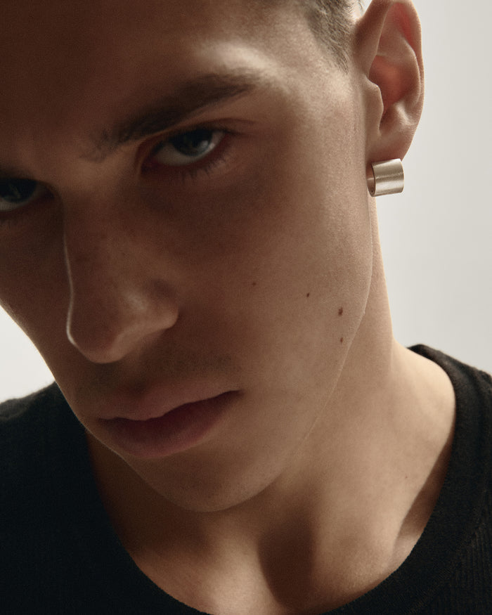 Silver single - earring SOLID