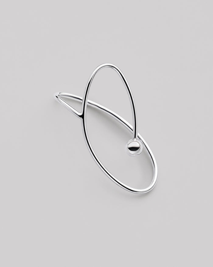 Silver single earring - cuff FLOS DESERTI
