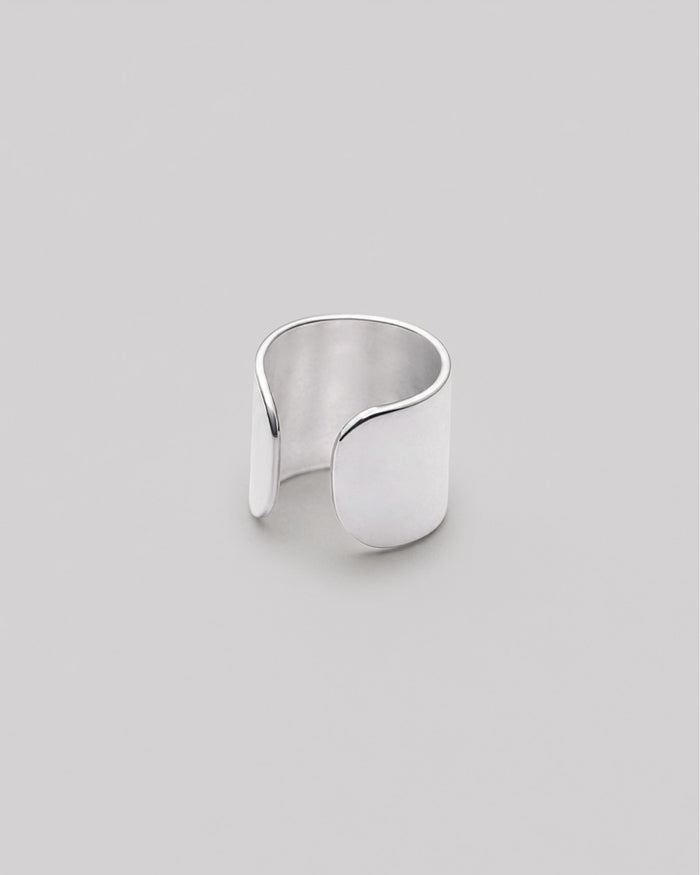 Silver single earring - cuff GLOSS