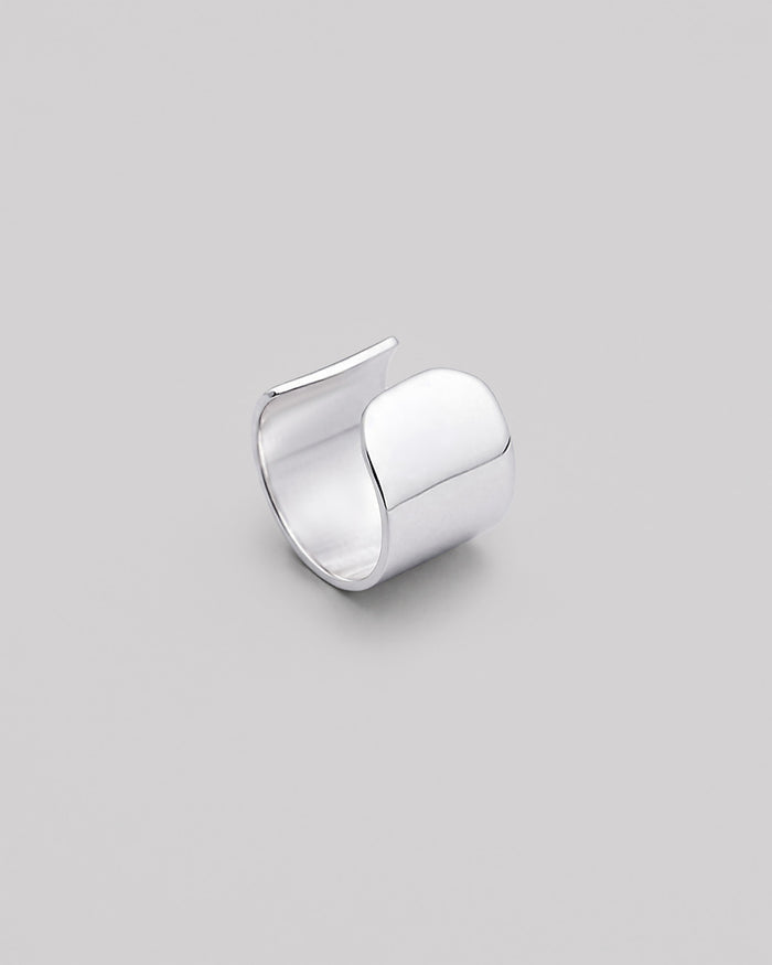 Silver single earring - cuff GLOSS