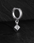 Silver single earring FORTUNA