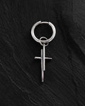 Silver single earring INNER DUALITY