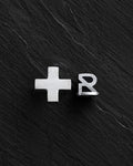Silver single earring STAVROS