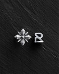 Silver single earring STELLA