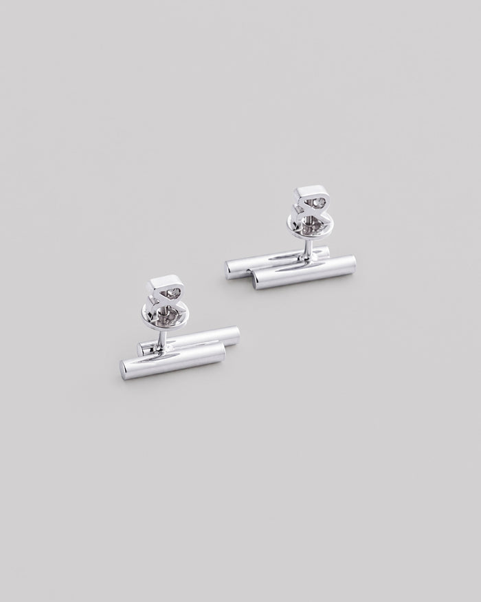 Silver stud earrings AUDACE