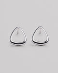 Silver stud earrings PETRA