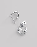 Silver stud earrings SIGNUM