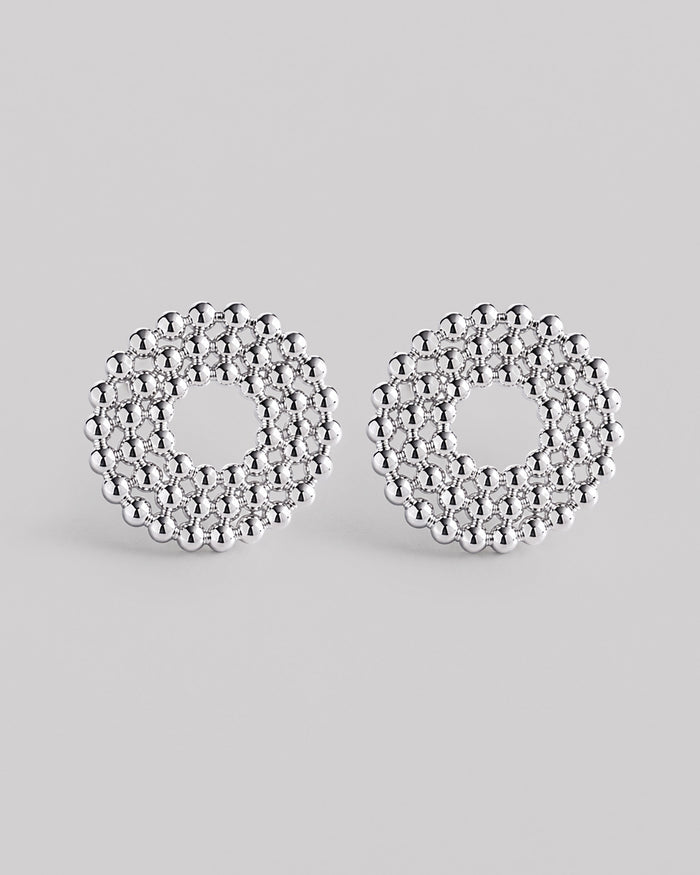 Silver stud earrings SOLE