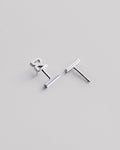 Silver stud earrings TOUCH