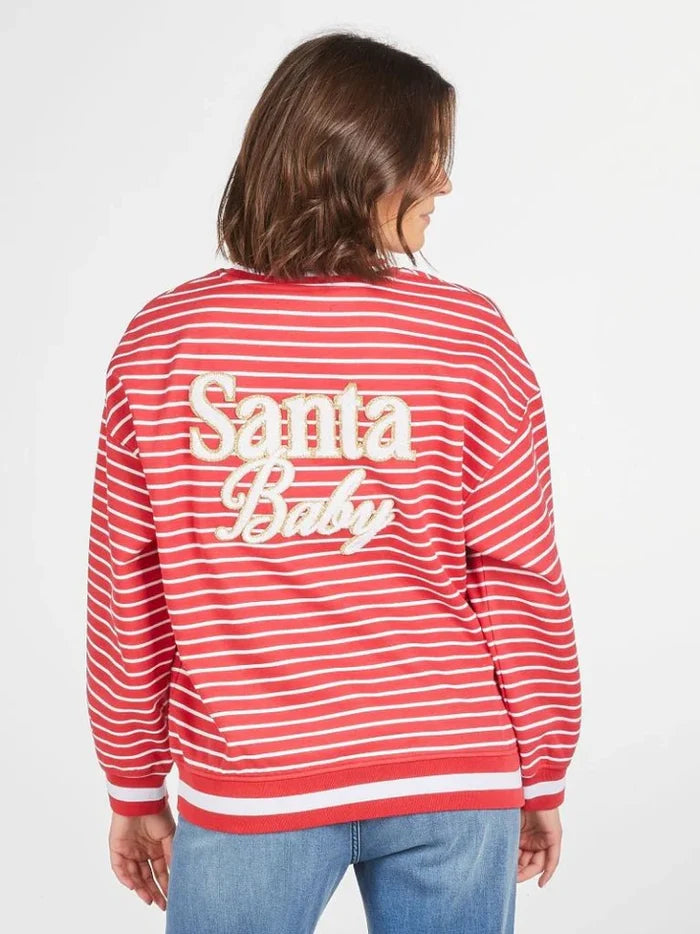 Simply Southern Holiday Varsity Crewneck*Final Sale