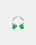 silver frog septum ring