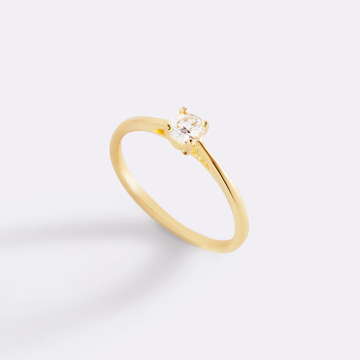 18k Gold Over Sterling Silver / 5