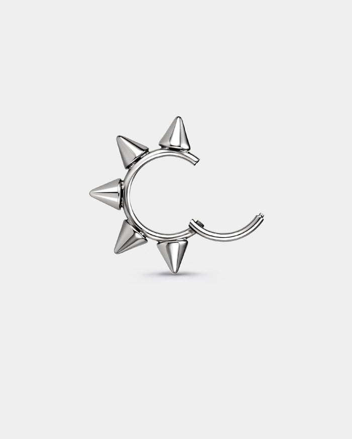Spike Titanium Segment Nostril Ring