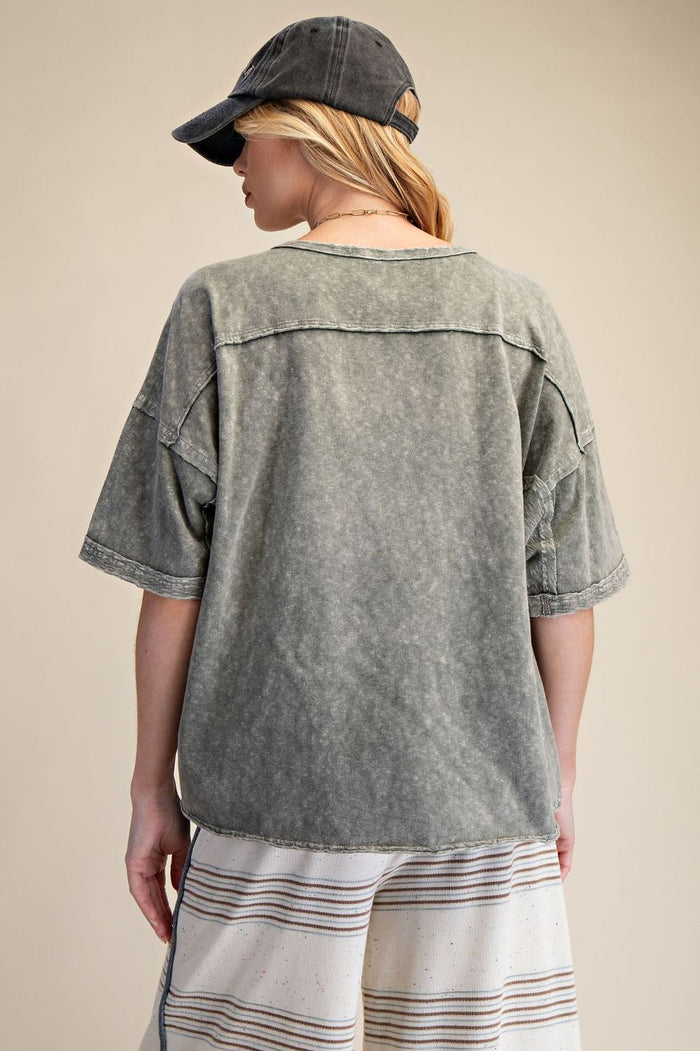 Star Patch Cotton Top