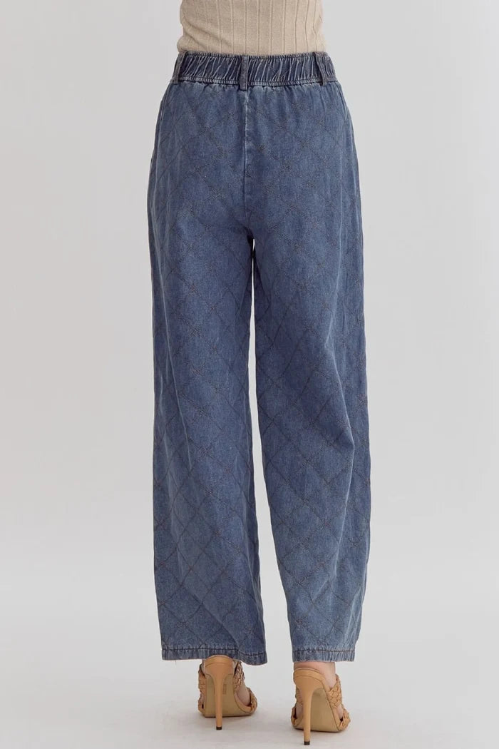 Stitched Detail Denim Jeans*Final Sale