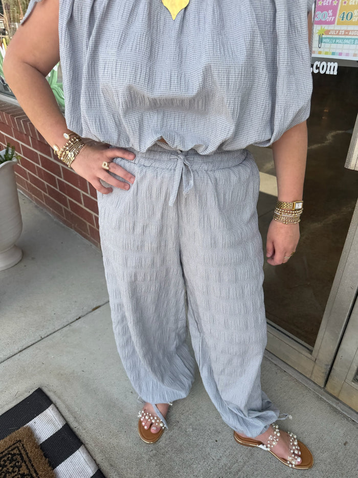 Textured Drawstring Shoulder Crop Top