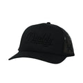 Black cap with 'Daddy' embroidery on a white background