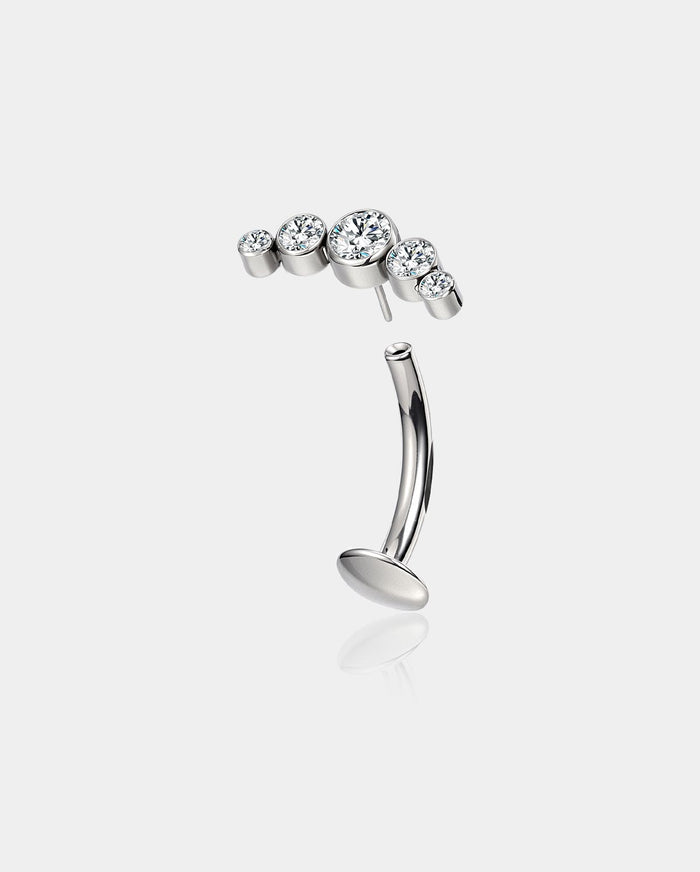 threadless belly ring