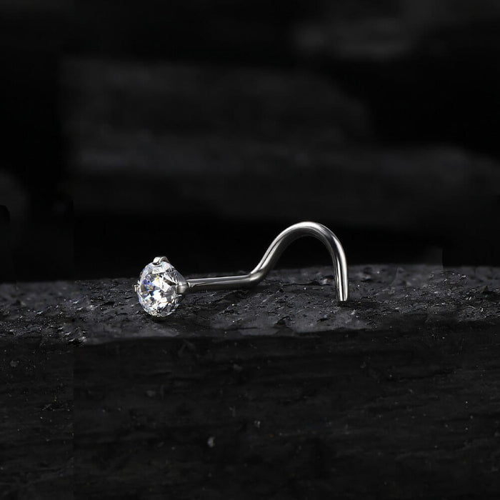 titanium 2mm nose stud