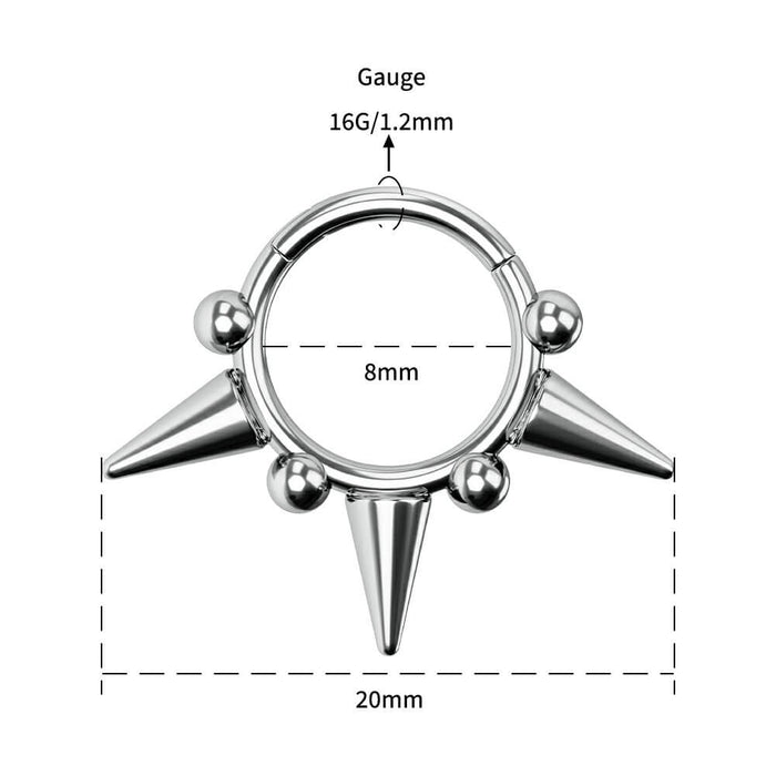 8mm septum ring