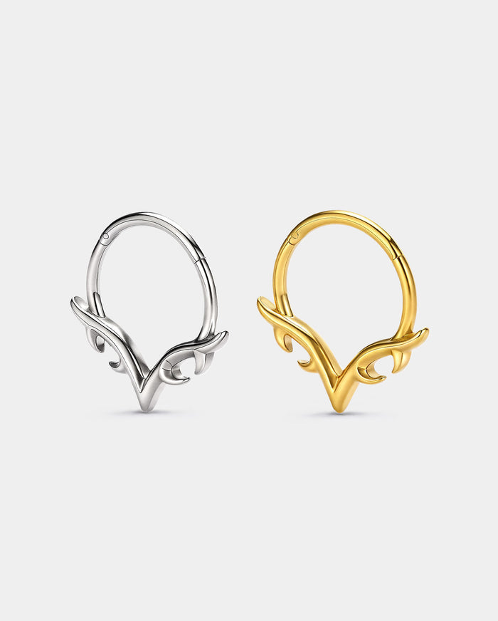 V-Crest septum ring