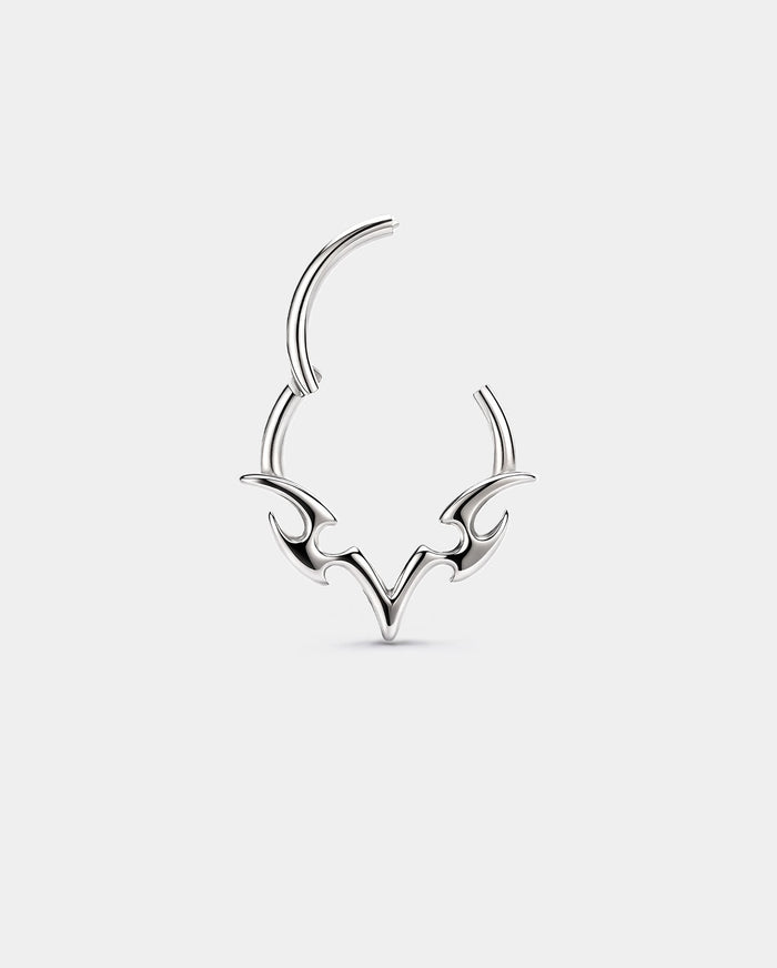 Hinged Segment V-Spear Tribal Ring