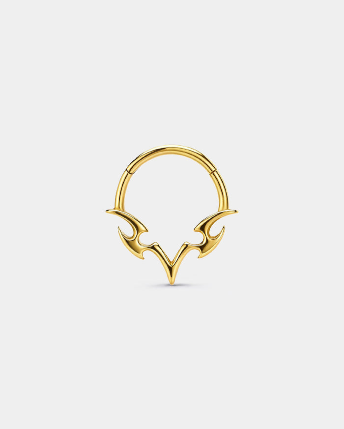 whole stainless steel V-Spear Tribal Ring