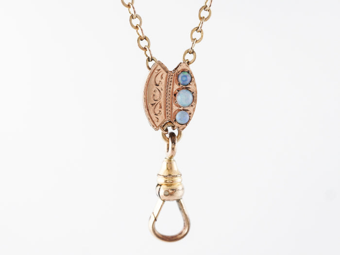 Vintage Victorian Cabochon Opal Pendant