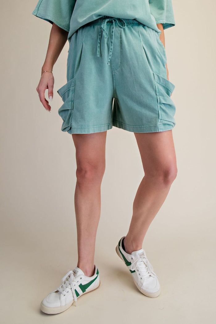 Washed Cargo Shorts