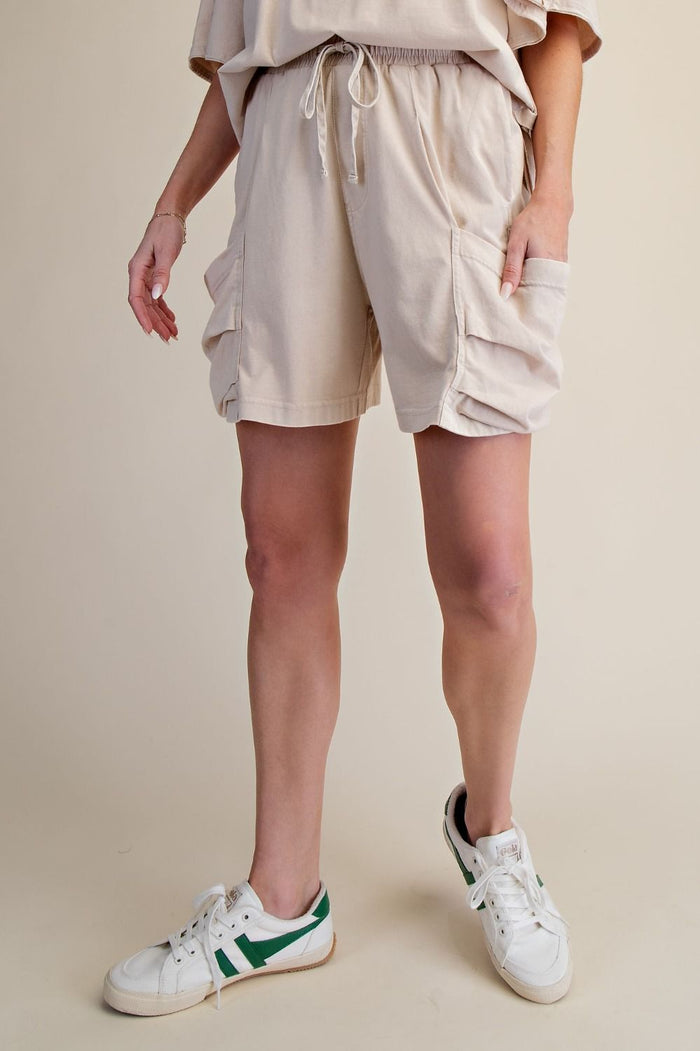 Washed Cargo Shorts