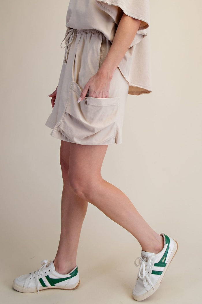 Washed Cargo Shorts