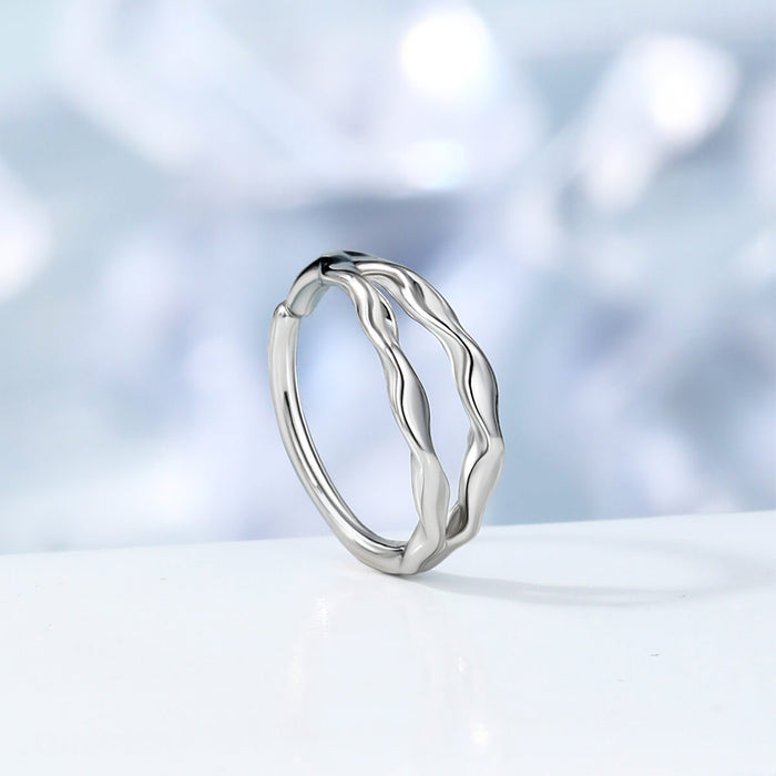 seamless Waved nose Ring