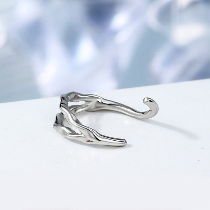 seamless Waved nose Ring