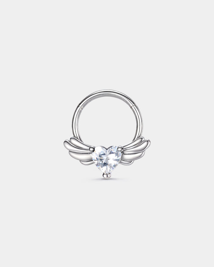 surgical steel heart septum ring