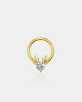 Christmas clicker nose hoop